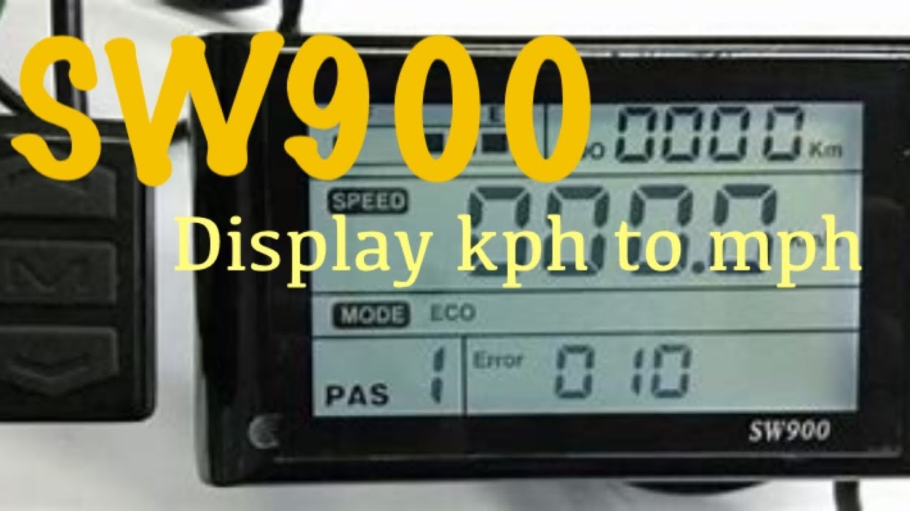 SW900 DISPLAY Change From Kph to Mph