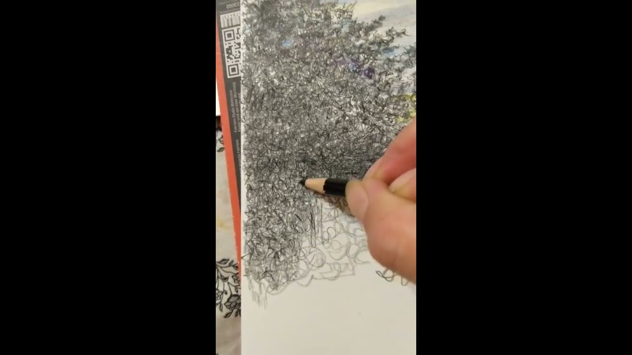 Tutorial #1 Bushes, shrubs, and trees using Colored Pencils