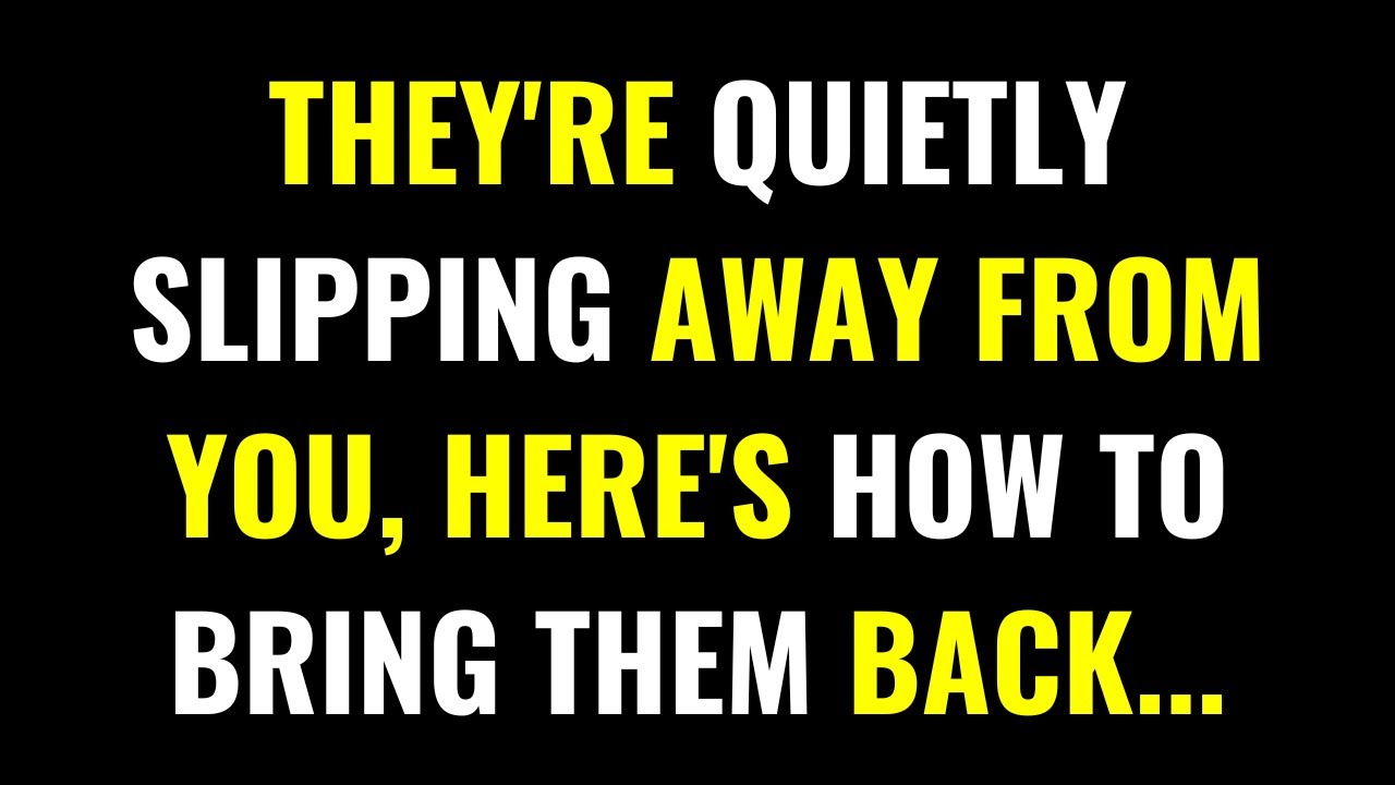 They’re Quietly Slipping Away From You… But This Is How You Pull Them Back! | angel message today