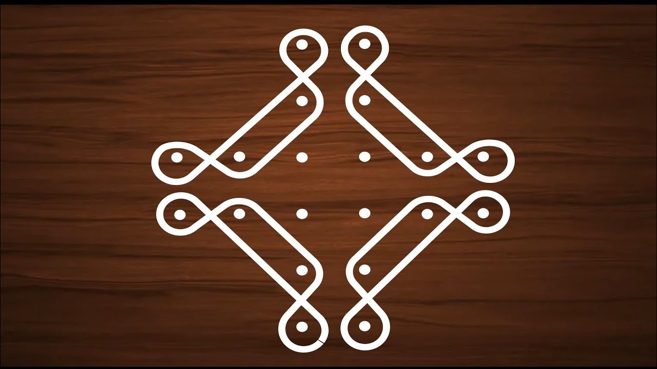 Beautiful rangoli designs | 6 to 2 dots rangoli | unique rangoli 