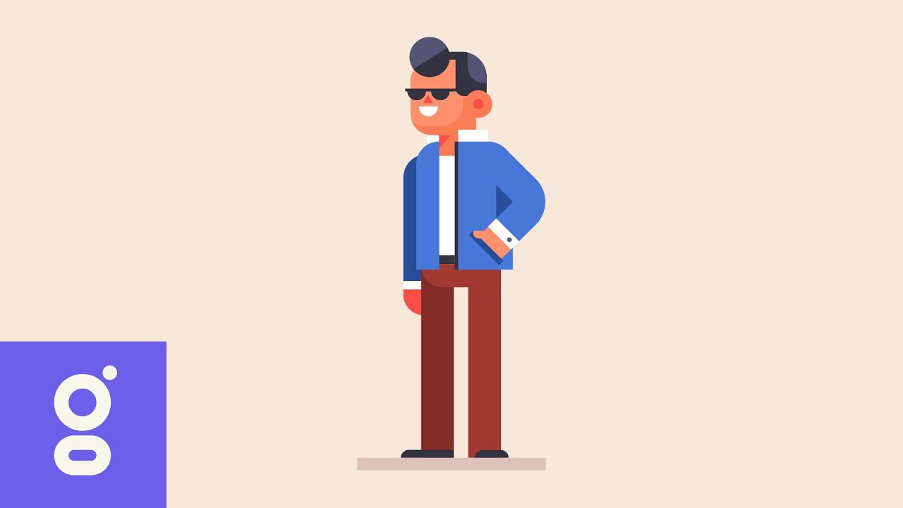 How to Draw 2d Full Body Character Design SUPER EASY in iPad Adobe Illustrator