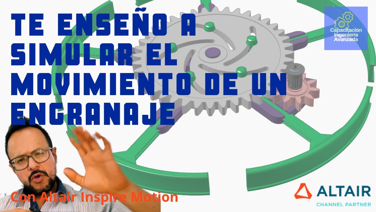 Te enseño a simular el movimiento de un engranaje con Altair Inspire Motion