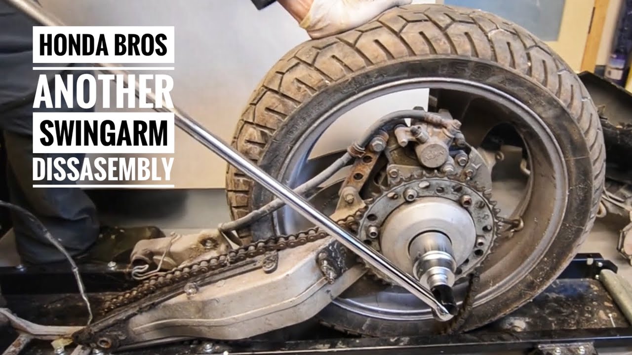 Honda Bros NT400 Restoration Project Part 10 Swingarm again