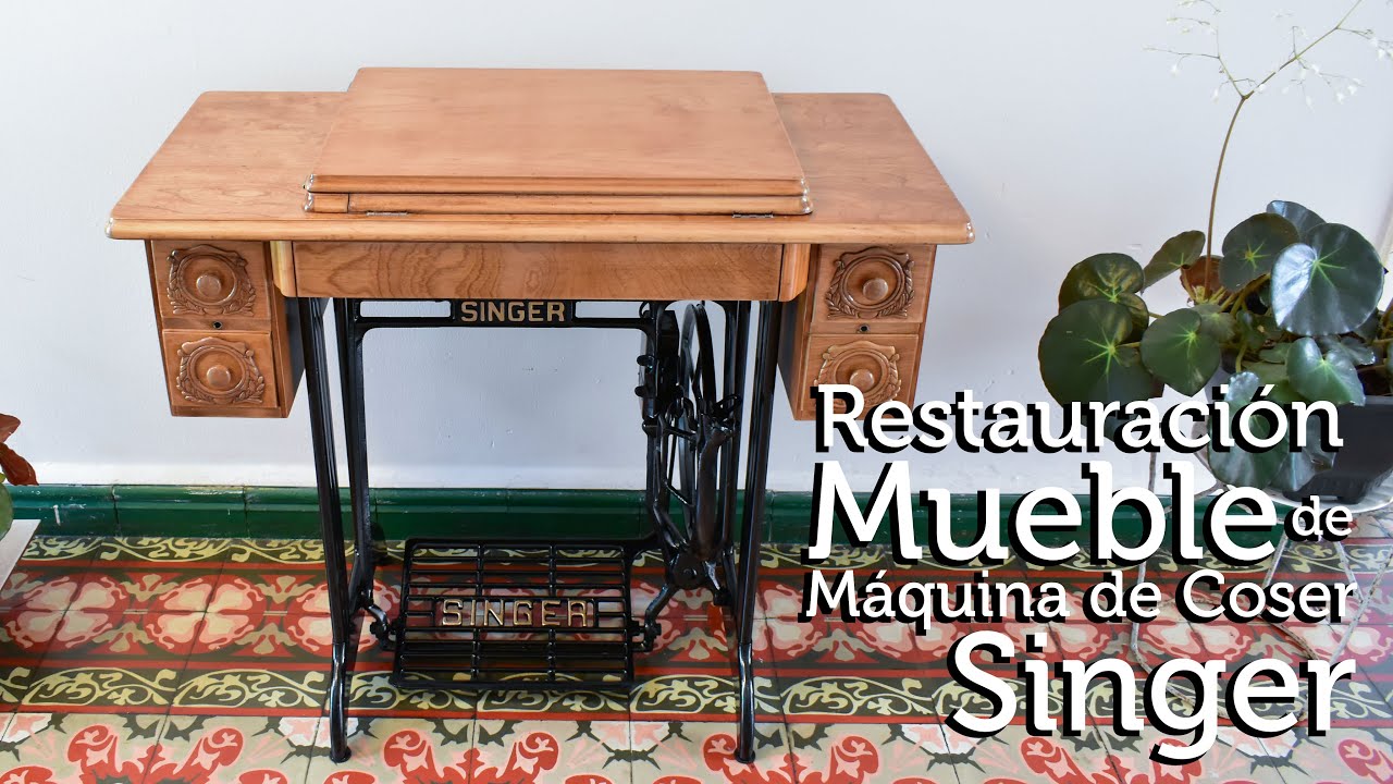 Restauración de maquina de coser antigua