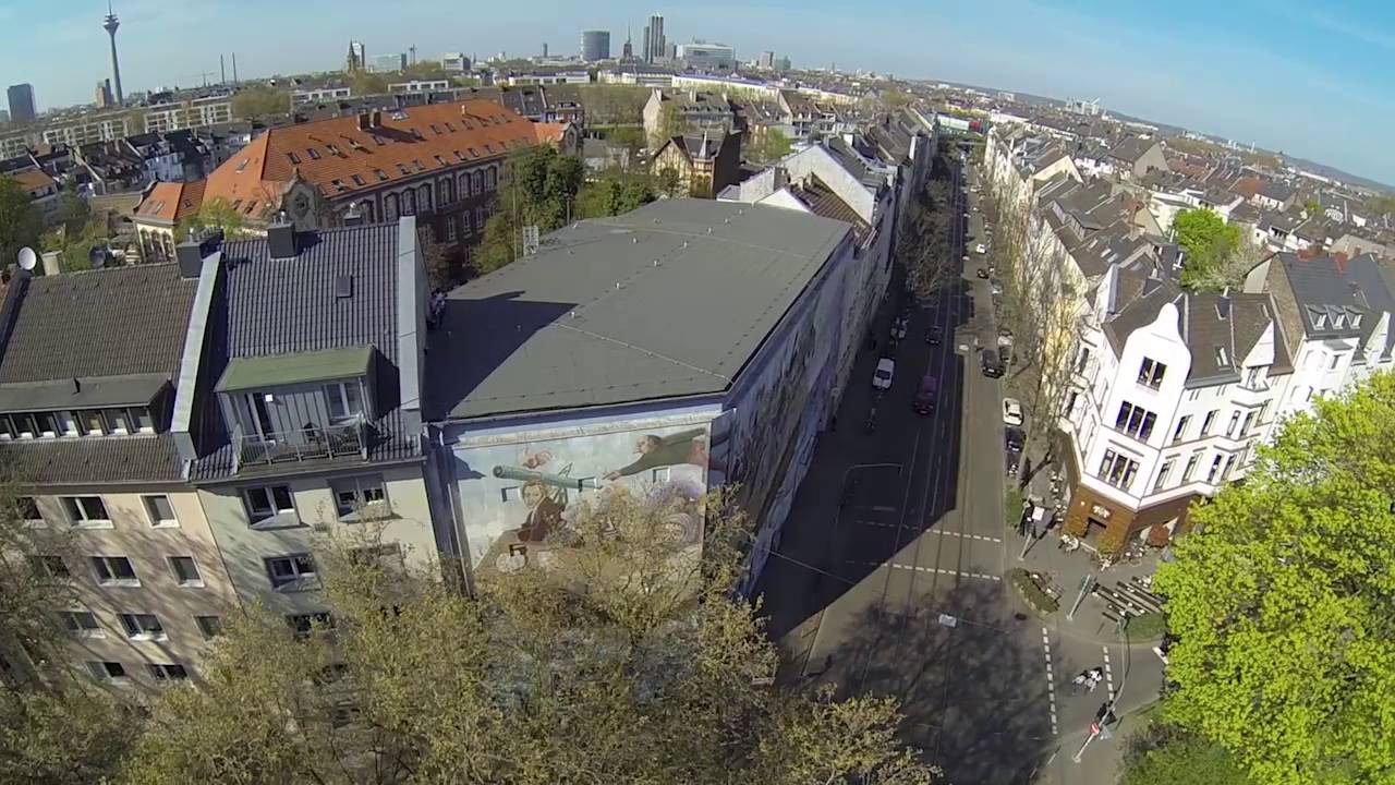 Bilker Bunker von oben vor der Sanierung