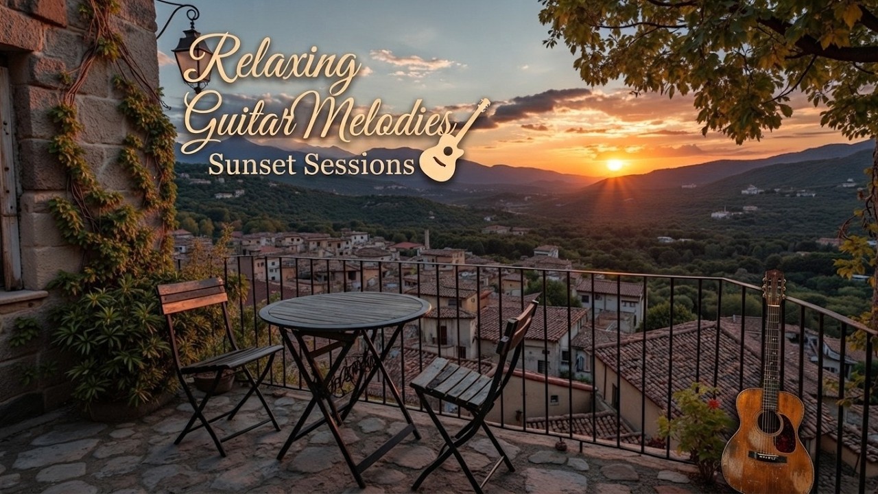 Acoustic Guitar Tunes | Breathtaking Countryside Views - Serene Guitar Music for Restful Evenings