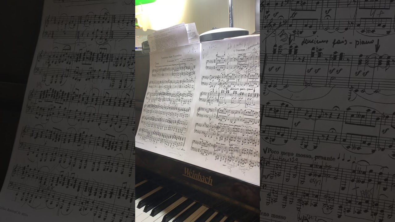 Masterclasses online  M. Mussorgsky “Pictures” М. Мусоргский  “Картинки с выставки”  Promenade