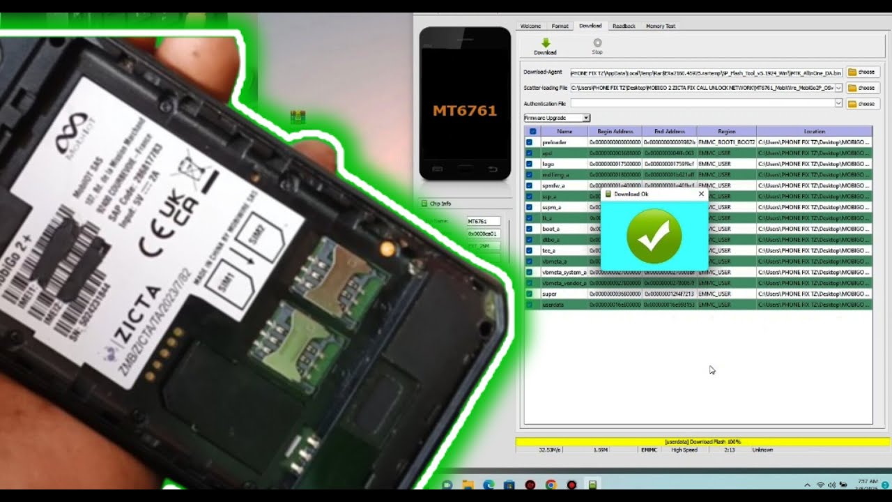 MOBIGO 2+ ZICTA FIX CALL UNLOCK NETWORK FRP BYPASS REMOVE ADMIN