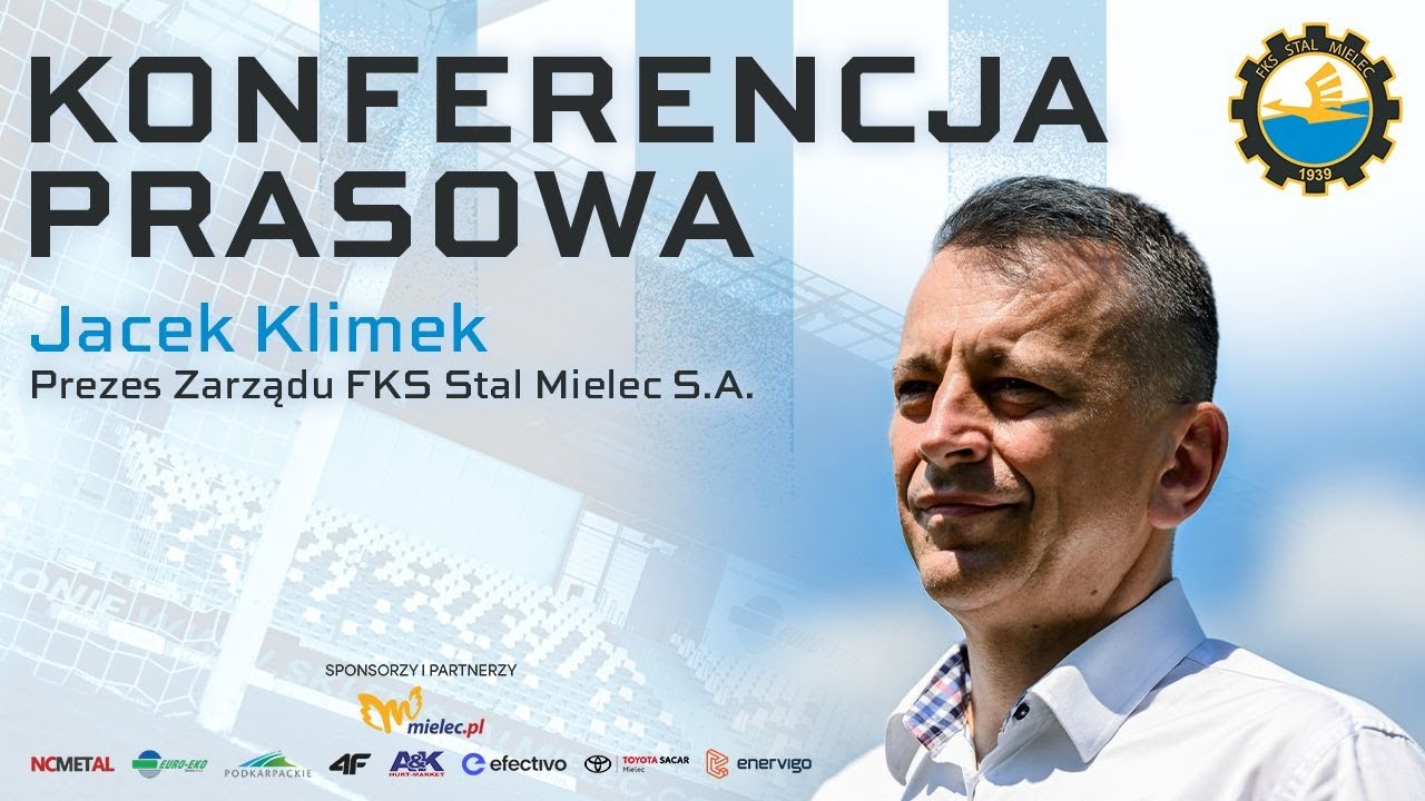 KONFERENCJA | Jacek Klimek - Prezes Zarządu FKS Stal Mielec