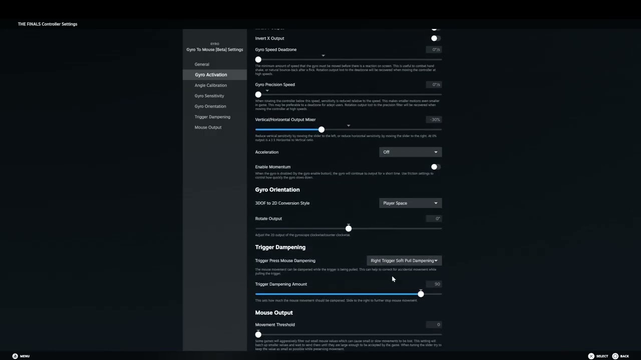 The Finals - Gyro Controller Settings