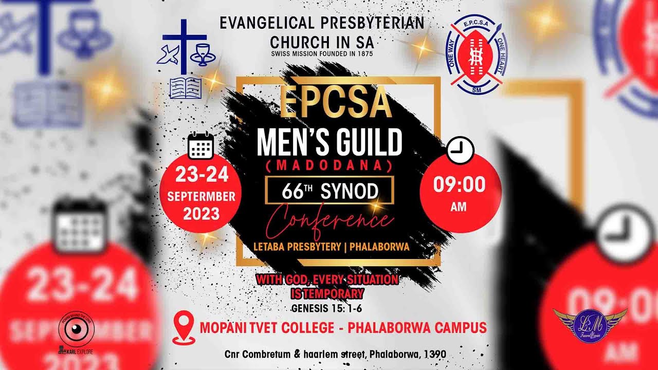 Evangelical Presbyterian Church In SA - 66th Synod Conference 23 & 24 September 2023