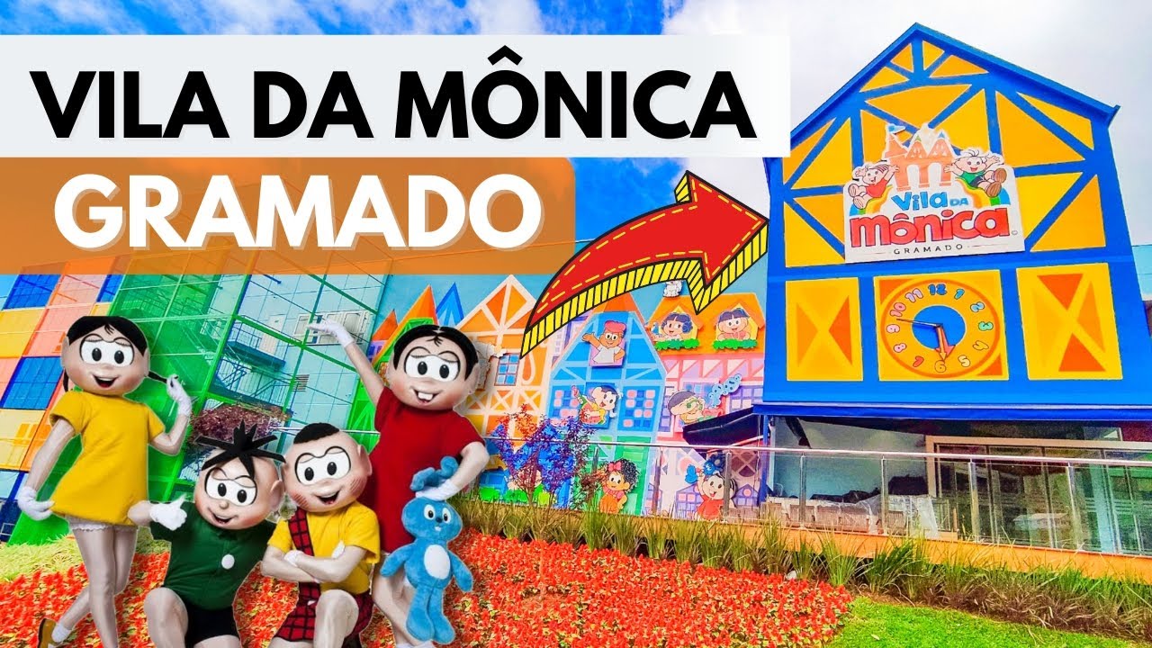 NOVIDADE EM GRAMADO RS: VILA DA MÔNICA - O novo parque da Serra Gaúcha