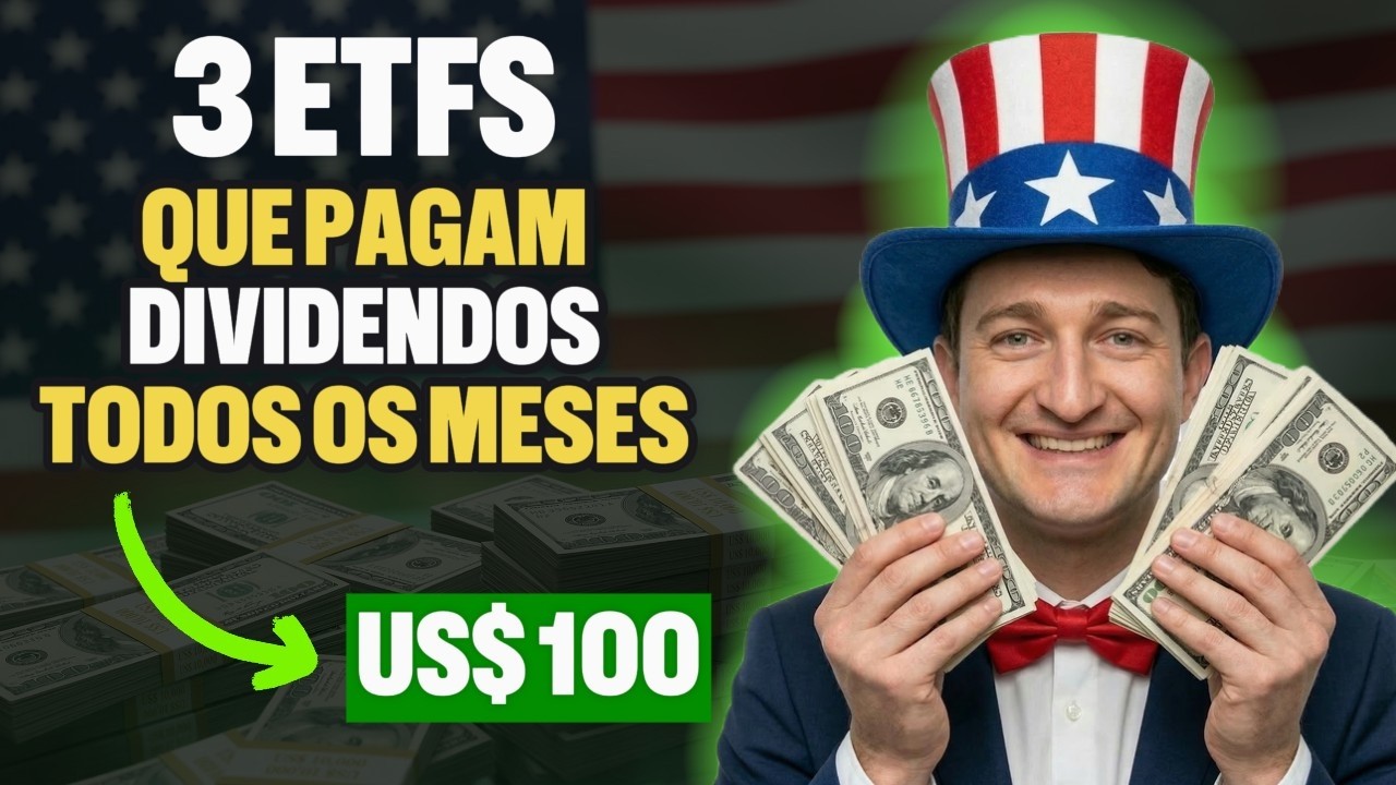3 ETFs para ganhar US$ 100 todos os meses! Dividendos mensais em dólar