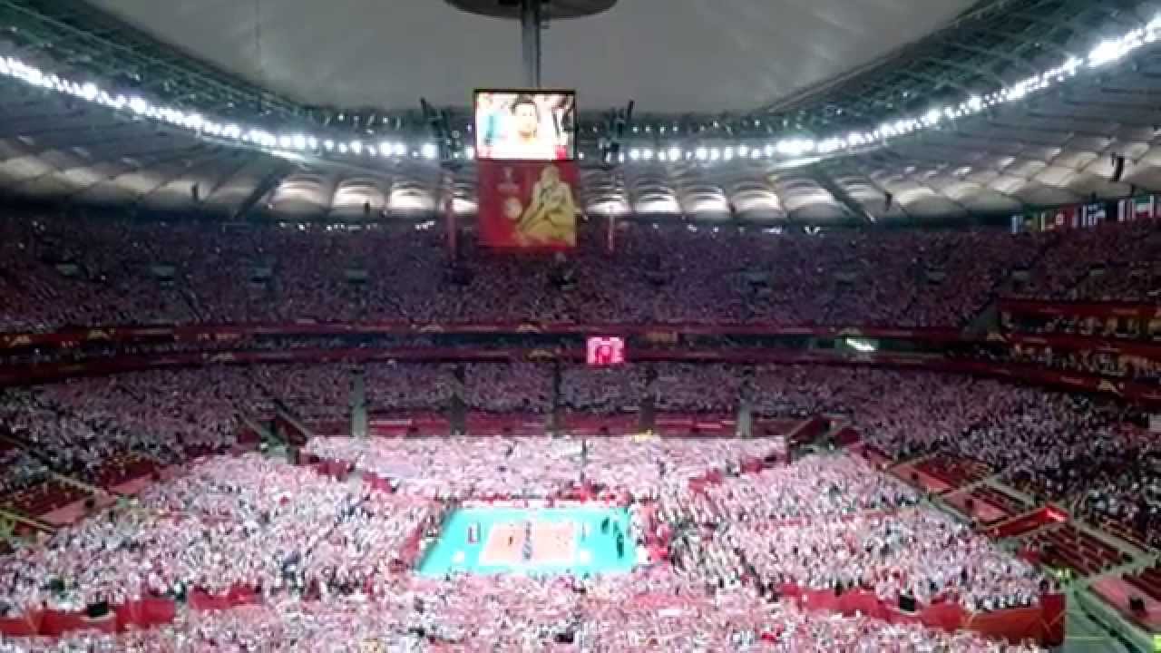 Hymn Polski Mistrzostwa Świata w Piłce Siatkowej Mężczyzn Polska 2014 Stadion Narodowy