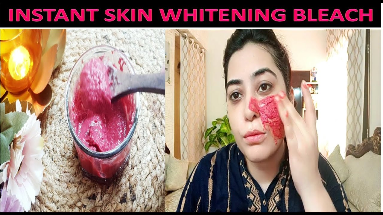 FULL BODY SKIN WHITENING BLEACH 10 मिनट मे ये नेचुरली आपकी Skin गोरा बना दे LIVE RESULTS / #fairskin