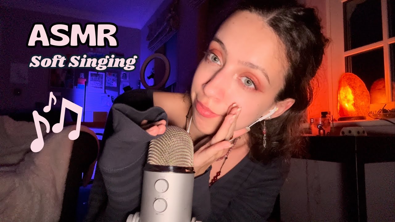 Soft Singing and Humming You to Sleep ASMR (with Mic Brushing)