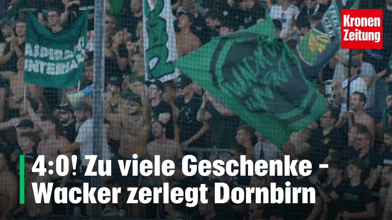 4:0! Zu viele Geschenke – Wacker zerlegt Dornbirn