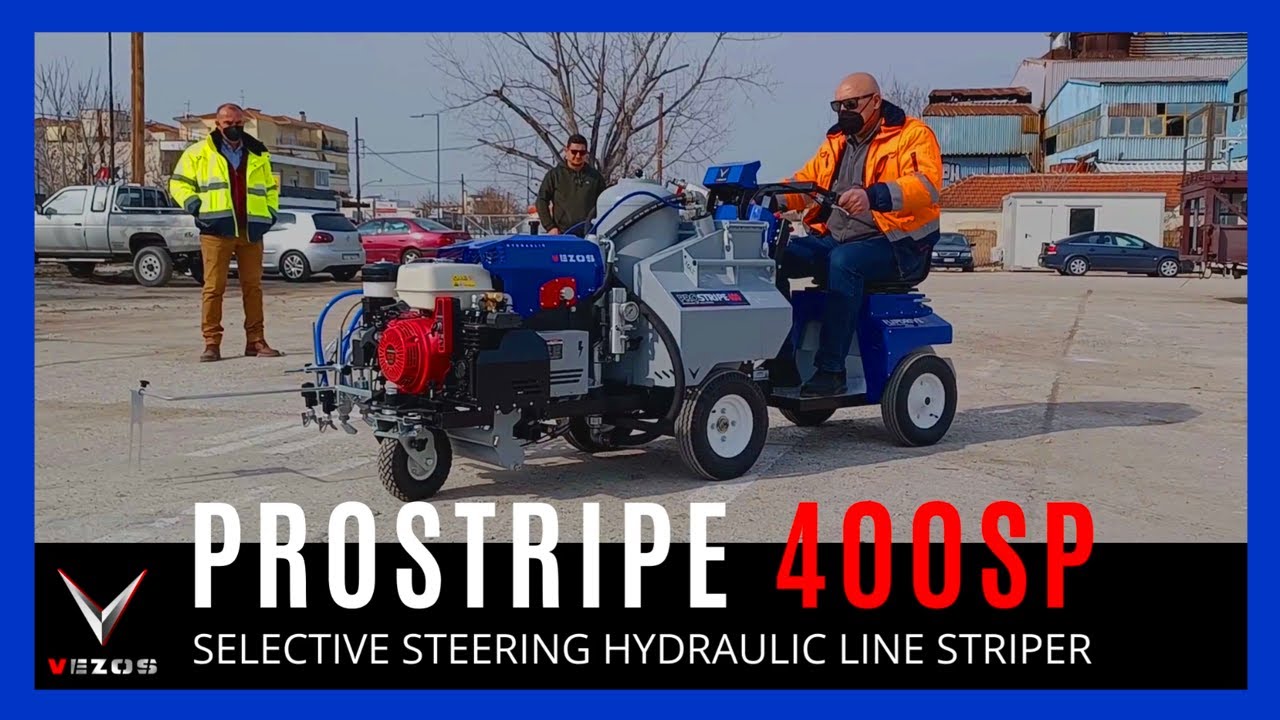 Self Propelled Line Striper | VEZOS PROSTRIPE 400 SP AUTO  -  SELECTIVE STEERING (2022 RELEASE) DEMO
