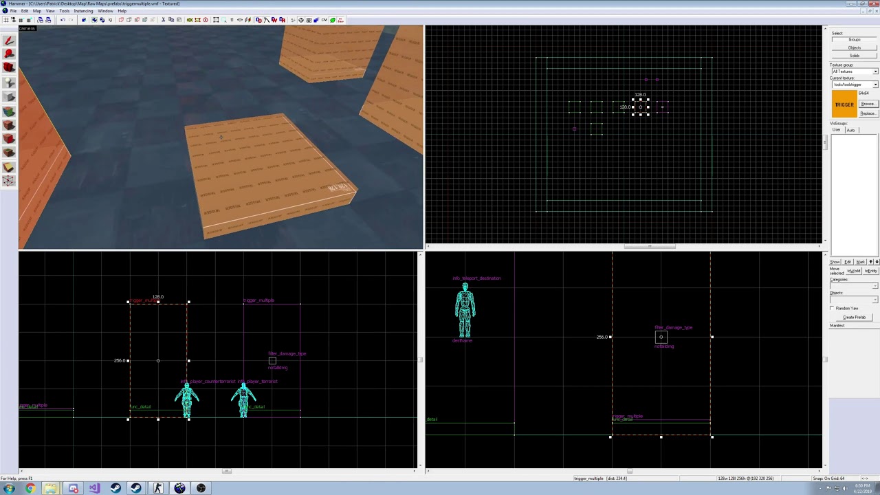 Hammer: trigger_multiple Filters and Boosts in Surf / Bhop