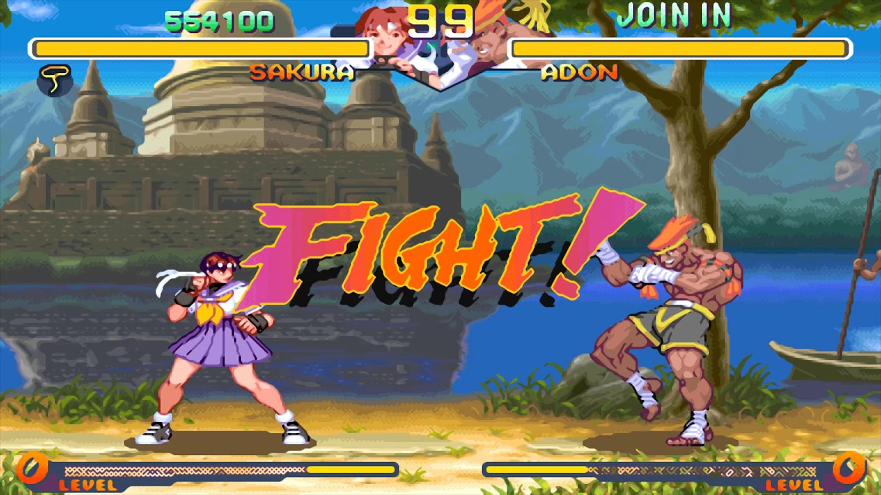 Street Fighter Zero 2 Alpha (Arcade 1CC) Sakura Playthrough
