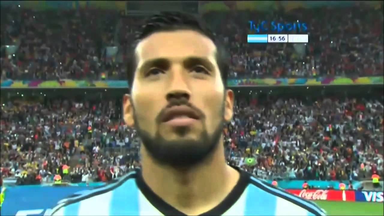 Argentina vs Holanda mundial 2014 Himno Argentino