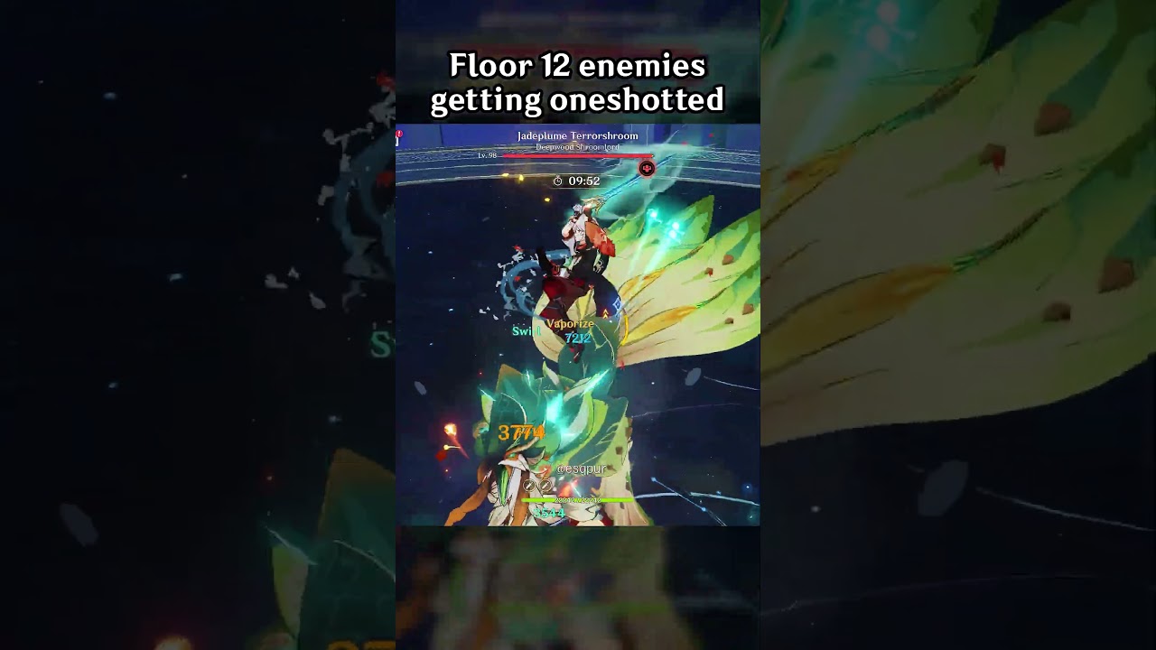Floor 12 Enemies Getting Oneshotted