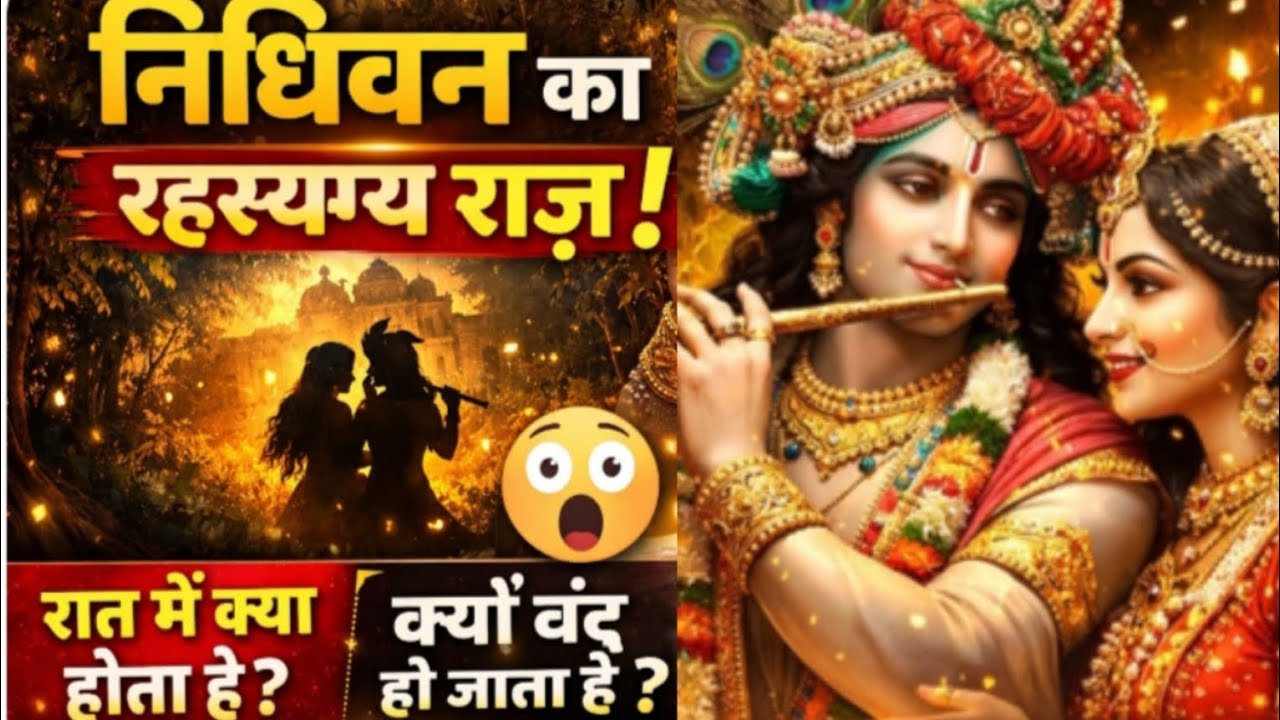 निधिवन का रहस्य |आज भी रात में क्यों होता है श्रीकृष्ण का रासलीला?😱रात में क्या होता है निधिवन में ?