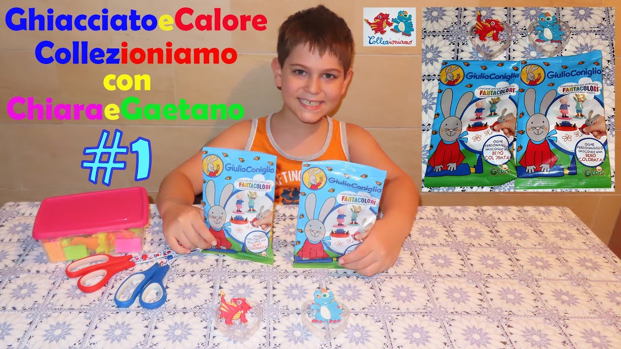 Giulio Coniglio #1 Personaggio FANTACOLORI 3D con dentro Biro Colorata GEDIS - Unboxing e 🎲🎲🎲 di 💙e❤