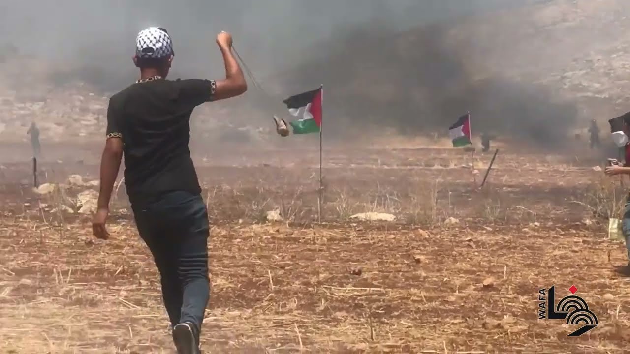 مواجهات مع قوات الاحتلال في بيت دجن شرق نابلس