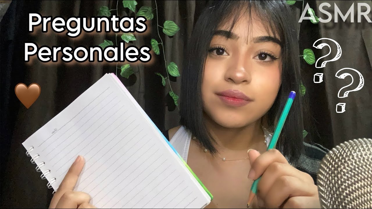 ASMR haciendote preguntas personales | entrevista psicológica 🧠👀