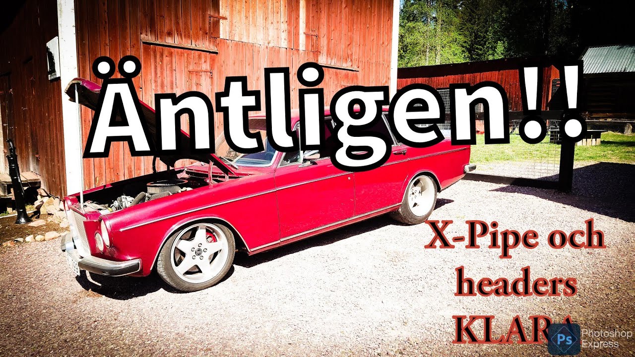 Äntligen!! X-Pipe och headers. Volvo 164 V8 383 stroker