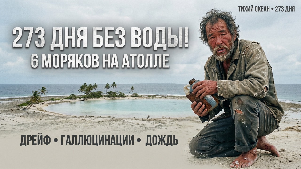 ДВИГАТЕЛЬ ВСТАЛ В ОКЕАНЕ! 273 ДНЯ БЕЗ ВОДЫ НА АТОЛЛЕ! КАК ОНИ ВЫЖИЛИ?!