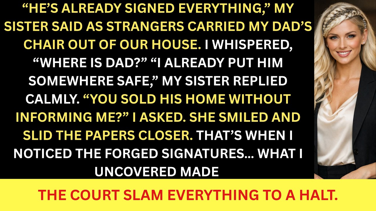 MY SISTER PUT OUR DAD IN A NURSING HOME AND SOLD HIS PROPERTY BEHIND MY BACK, THEN THE COURT STOP...