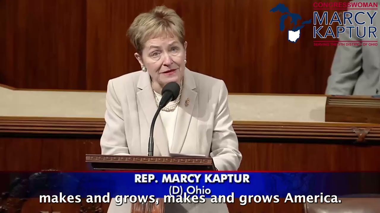Congresswoman Kaptur Floor Speech Calling Attention To Severe Drought And Tariff Impact On Heartland