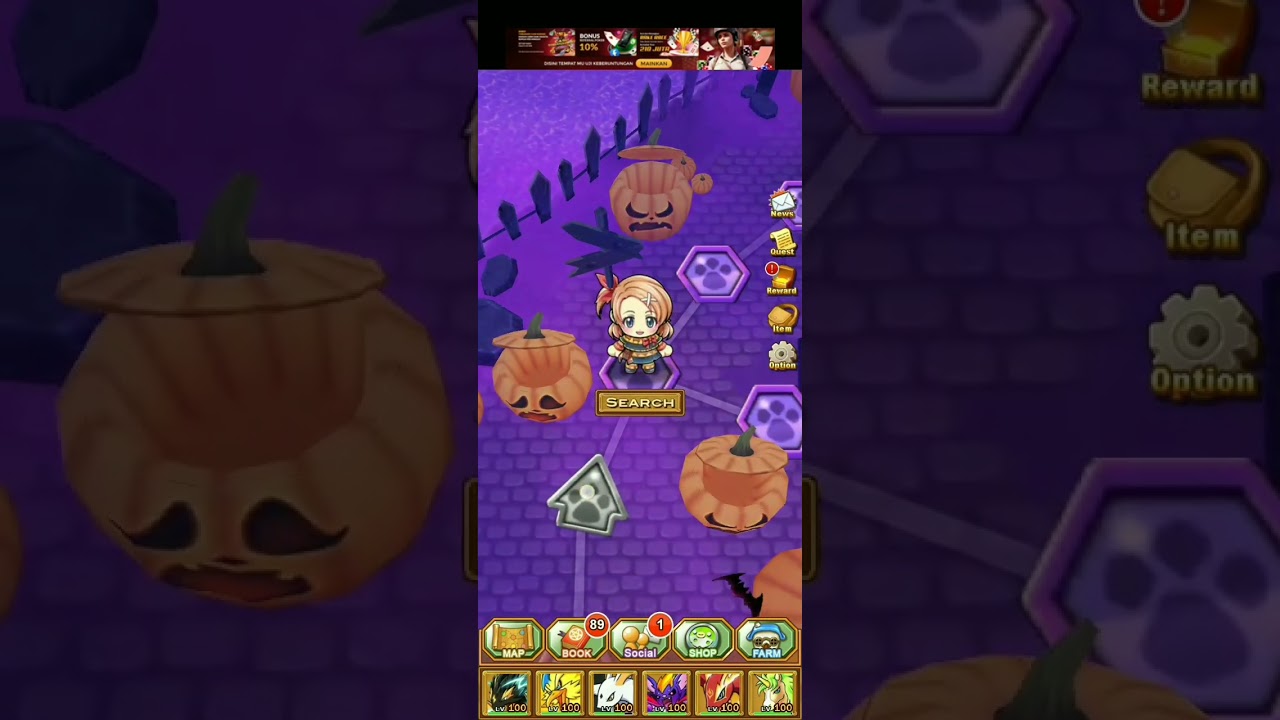 bulu monster Halloween event | buy evilmet | evolusi from Helmdevil and review skill