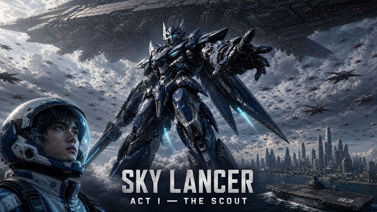 SKY LANCER &mdash; Akt 1: ZWIADOWCA | Oryginalny serial o mecha transformujących Robotech