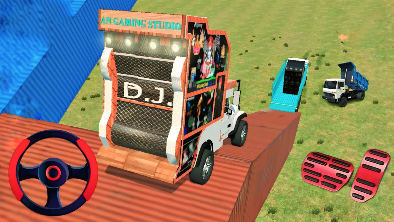 Double DJ on One Truck 😱 | Ultimate Balance Truck Loading Challenge #truck #dj #game 