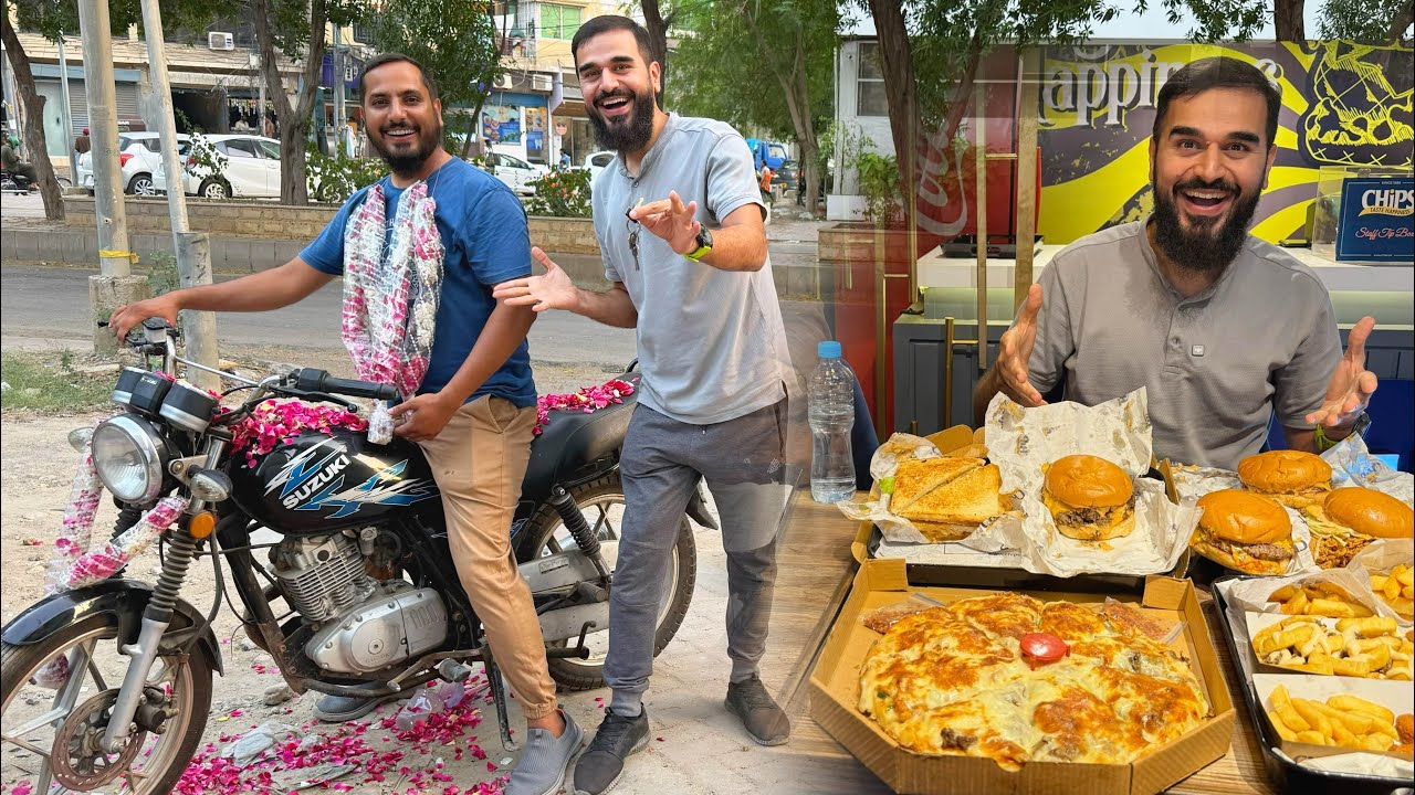 Finally basit ki bike wapis kar di aur dawat bhi ley li 😂