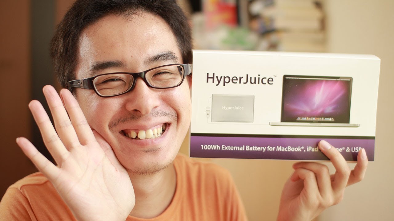 MacBookに使える大容量バッテリー！ハイパージュースがやってきた！1/4