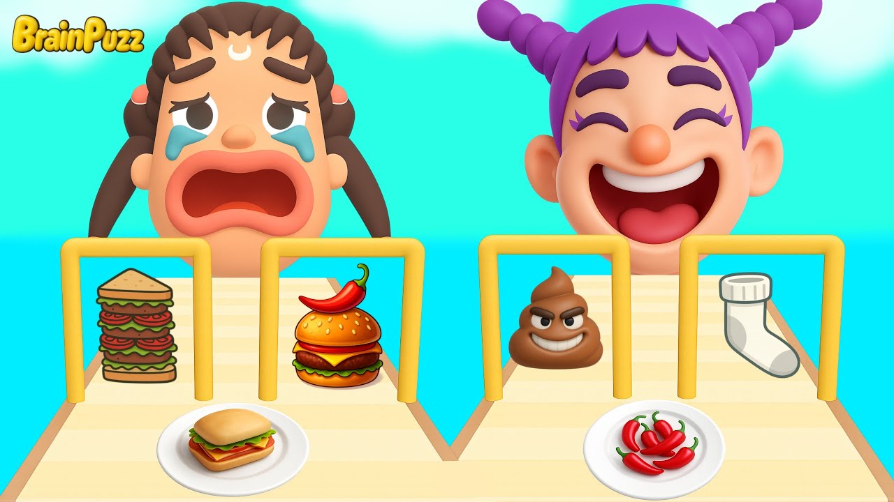 Sandwich Runners 🥪 VS Burger Runners 🍔 New All Levels Satisfying Gameplay