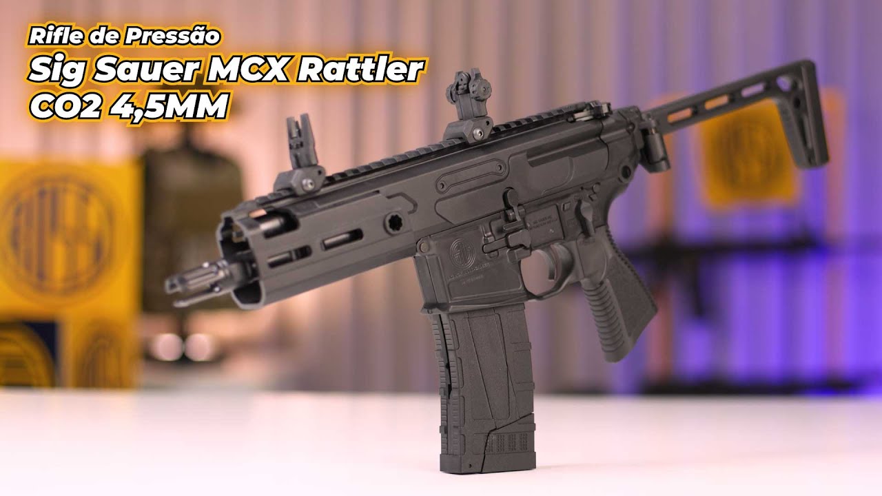 Novidade na Rossi: Rifle de Pressão Sig Sauer MCX Rattler CO2 4,5 MM