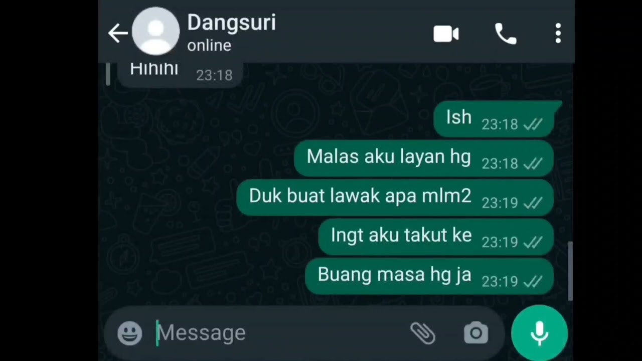 Chat Seram Malaysia | Malam Masih Muda