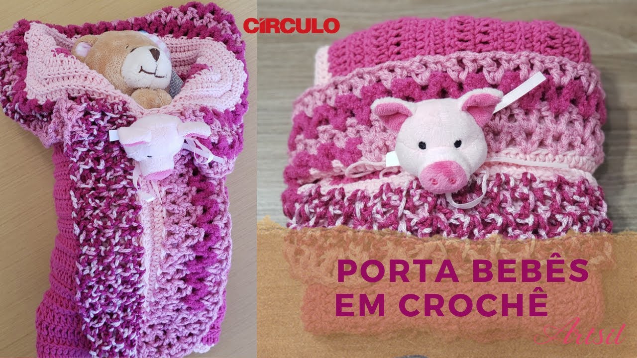 TUTORIAL - Porta bebês/saco de dormir em crochê
