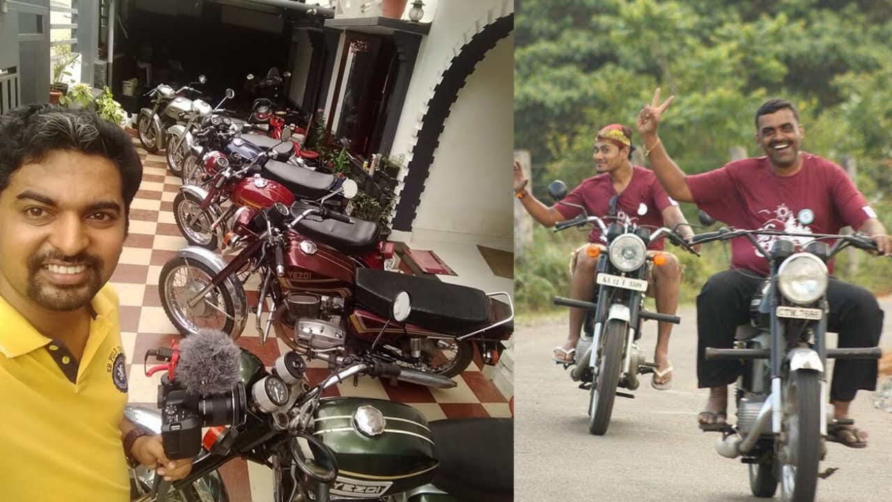 OLD JAWA YEZDI BIKES കളക്ഷനുമായി തിരുവനന്തപുരം വെള്ളയമ്പലം സ്വദേശി-Sreejith Karunakaran