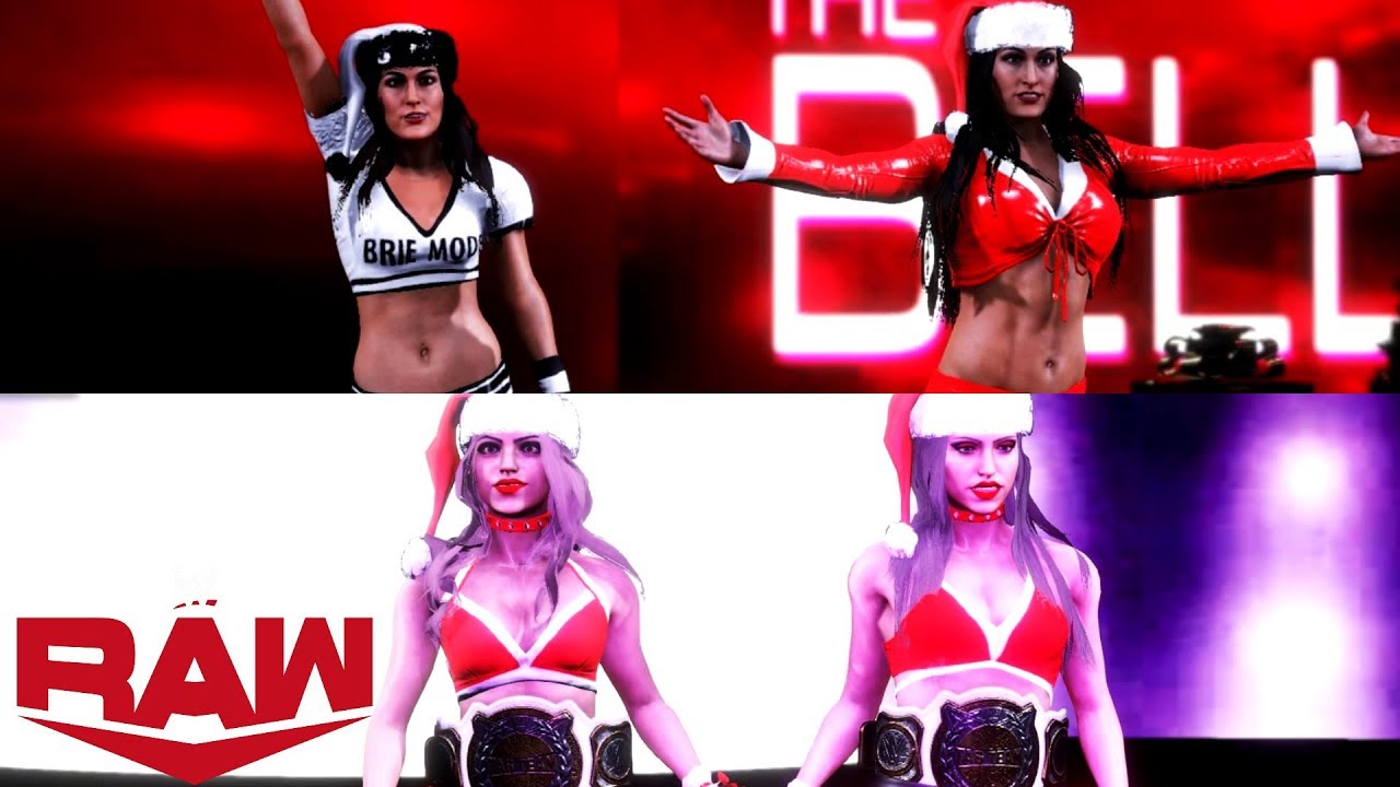 WWE 2K20 SPECIAL CHRISTMAS RAW THE BELLA TWINS VS TEAM DANGEROUS