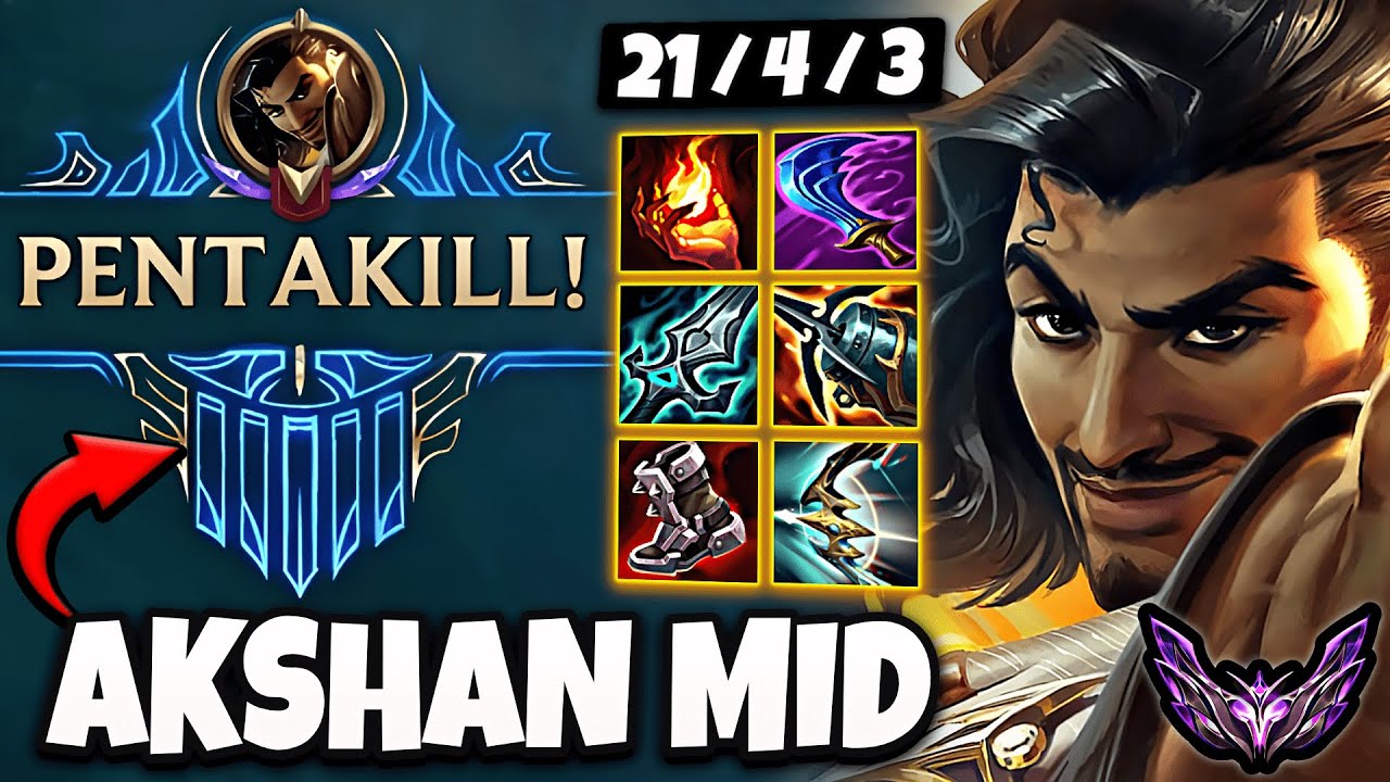 Akshan vs Fizz MID [ Pentakill ] Patch 14.10 Korea Master ✅
