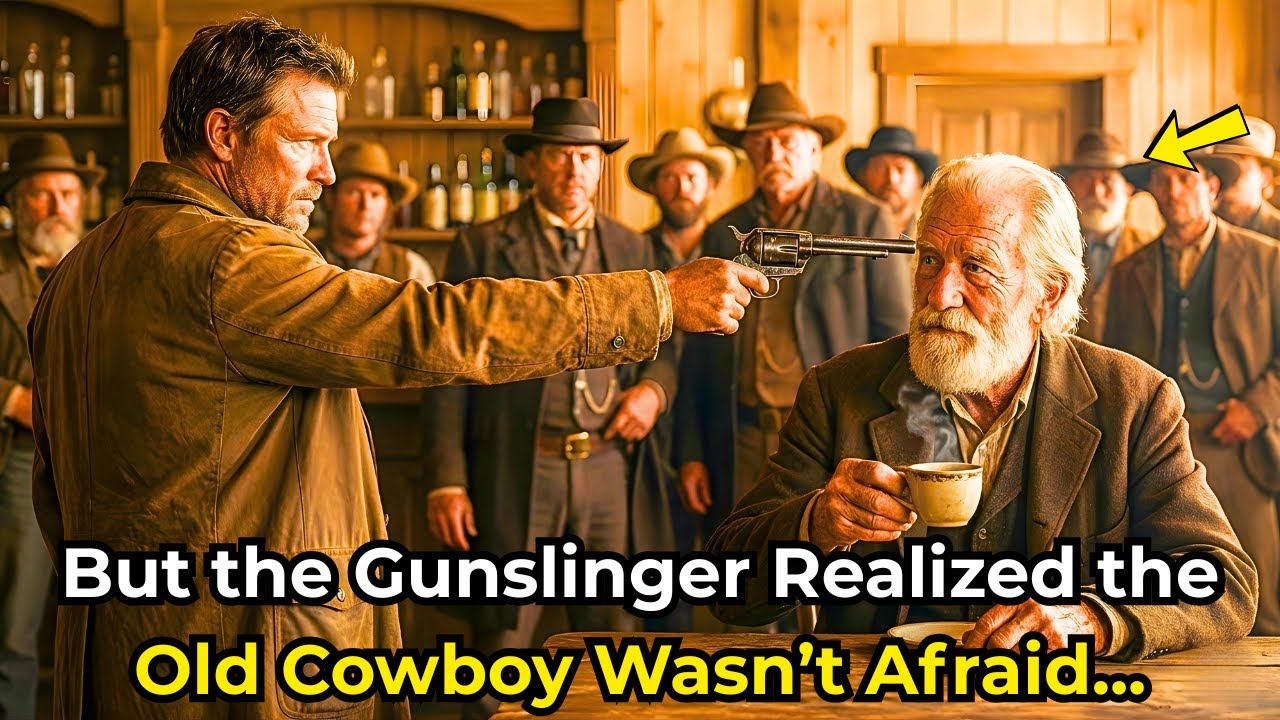 “Son, You Picked the Wrong Table,” He Whispered As the Gunslinger Realized Old Cowboy Wasn’t Afraid