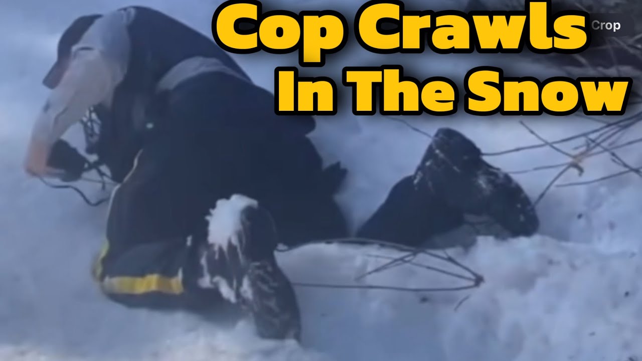 Get off my property - Homeowner Makes Cops Crawl In The Snow (Whoa) 