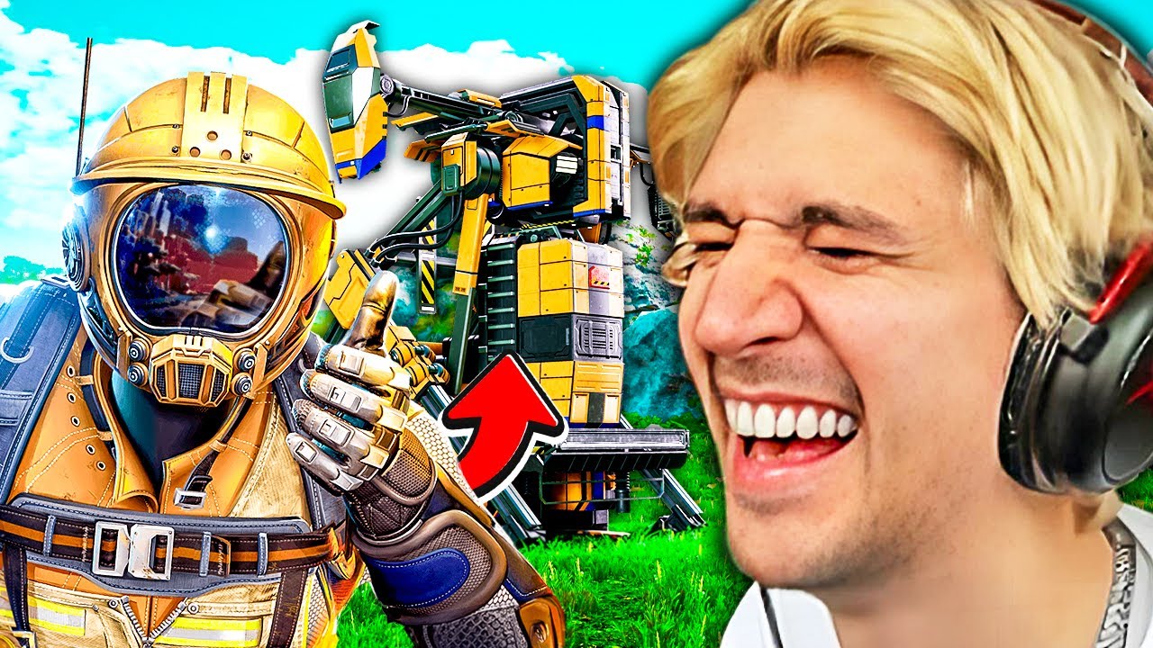 xQc Builds an Alien Base with Jesse | SATISFACTORY
