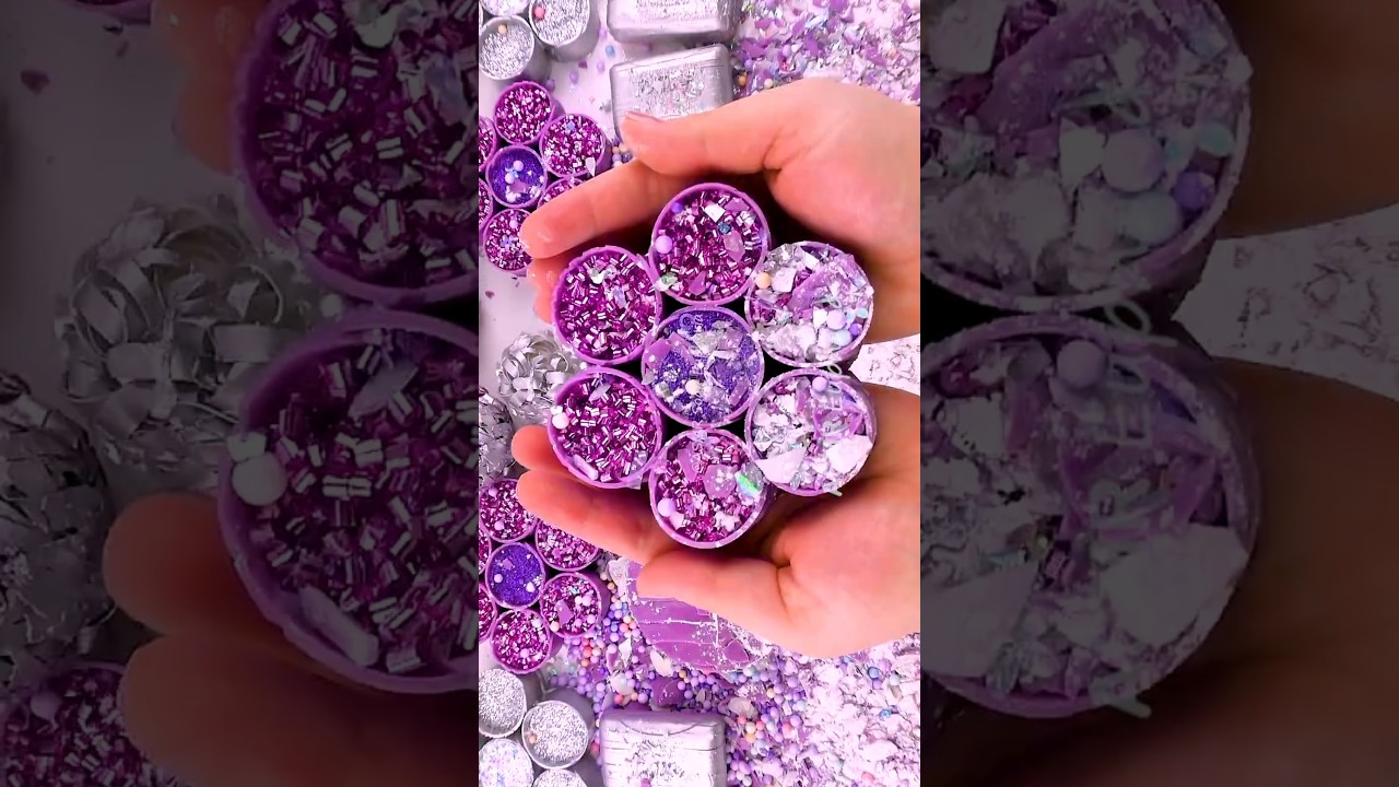 ASMR Crushing Soap Flowers with Starch